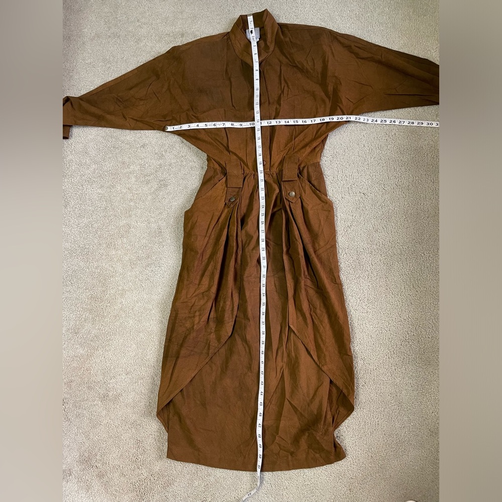 Vintage Rabbit Rabbit Rabbit Brown Dress Size 8 - Picture 4 of 8